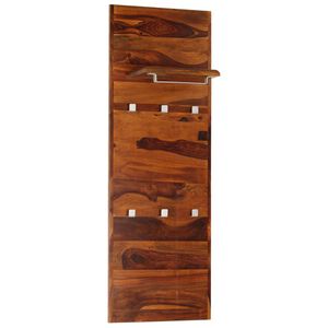 vidaXL Obe&scaron;alo za pla&scaron;če trden palisander 118x40 cm