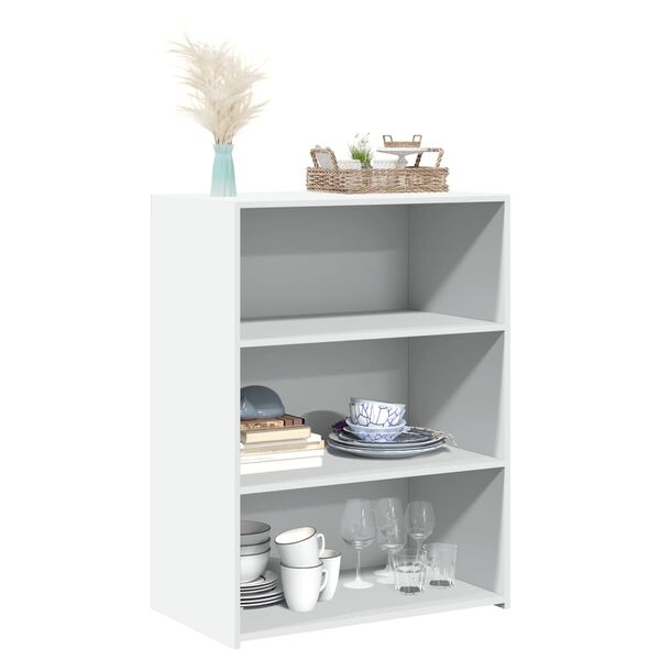 vidaXL Komoda bela 70x41x93 cm inženirski les