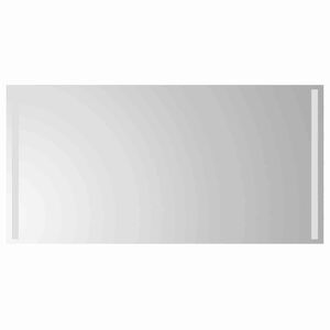 vidaXL LED kopalni&scaron;ko ogledalo z ogledalom Transparentno 100 x 60 cm