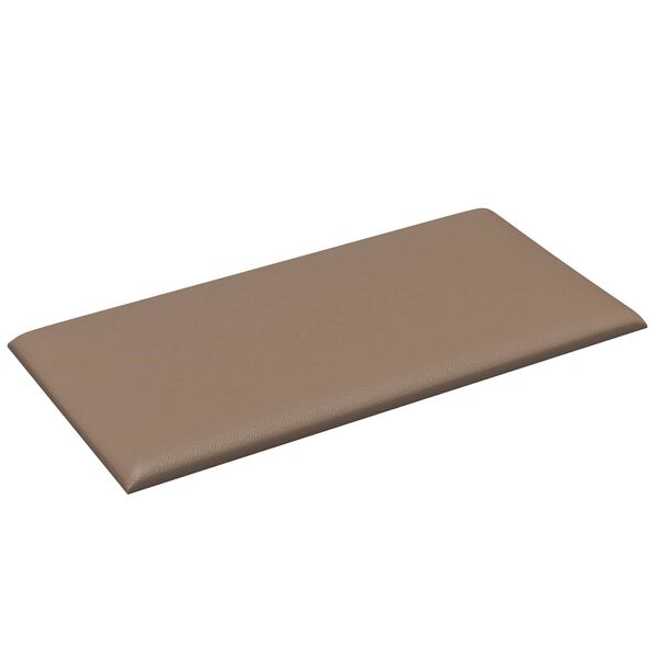 vidaXL Stenska glavna postelja 12 pcs Kapučino 30 x 15 cm blago
