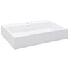 vidaXL Umivalnik 60x38x11 cm liti mineral/ liti marmor bel