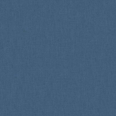 vidaXL Otroška posteljica z vzmetnico mornarsko modra lanena tkanina