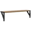 vidaXL Stenske police s polico 2 pcs Umetni hrast 60 x 15 x 15,5 cm