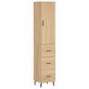 vidaXL Visoka omara sonoma hrast 34,5x34x180 cm inženirski les