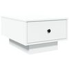 vidaXL Klubska mizica bela 60x45x31 cm inženirski les