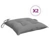 vidaXL Blazine za stole 2 kosa sive 50x50x7 cm oxford tkanina