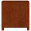 vidaXL Cvetlično korito z nogami zarjavelo 40x40x40 cm corten jeklo