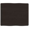 vidaXL Mizna plo&scaron;ča te. rjava 60x50x(2-6) cm obdelana trdna hrastovina
