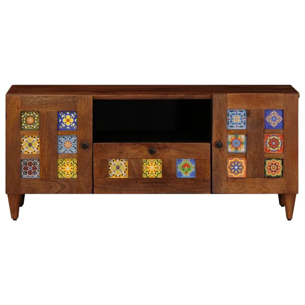 vidaXL TV omarica s predalom Oreh 105 x 33 x 46 cm Masiven les manga