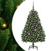 vidaXL Umestno božično drevo 120 cm 150 LED Toplo bela PVC in jeklo