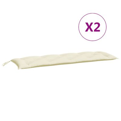 vidaXL Blazina za gugalnico kremno bela 150 cm blago