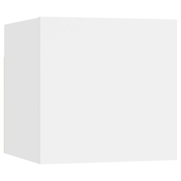 vidaXL Komplet TV omaric 9-delni bela inženirski les