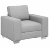 vidaXL Sofa stol Oblačno siva 100 cm blago
