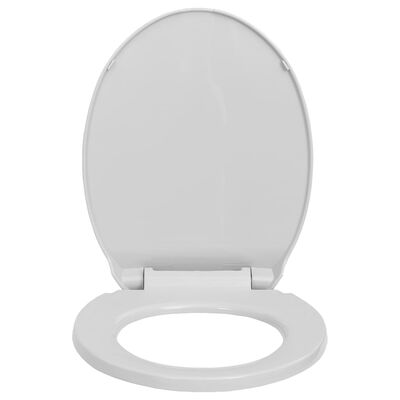 vidaXL WC deska s počasnim zapiranjem hitro nameščanje svetlo siva
