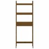 vidaXL Stojalo za kopalnico medeno rjavo 63x26x171 cm trdna borovina