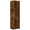 vidaXL Visoka omara dimljeni hrast 50x42,5x185 cm inženirski les