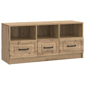 vidaXL TV omarica 102 x 34,5 x 47 cm Artisan hrast Inženirski les