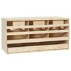 vidaXL Gnezdi&scaron;če za koko&scaron;i s 3 predelki 72x33x38 cm trdna borovina