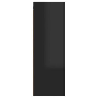 vidaXL TV omarica visok sijaj črna 30,5x30x90 cm iverna plošča