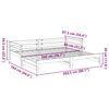 vidaXL Izvlečna dnevna postelja vo&scaron;čeno rjava 80x200 cm trdna borovina