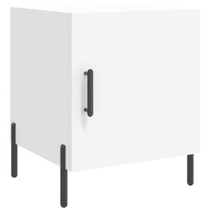 vidaXL Nočna omarica bela 40x40x50 cm inženirski les