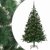 vidaXL Umetna božična jelka z bučko 150 cm 150 LED Toplo bela