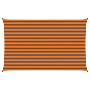 vidaXL Sončno platno Oranžna in Rjava 8 x 5 m 100% poliester Oxford