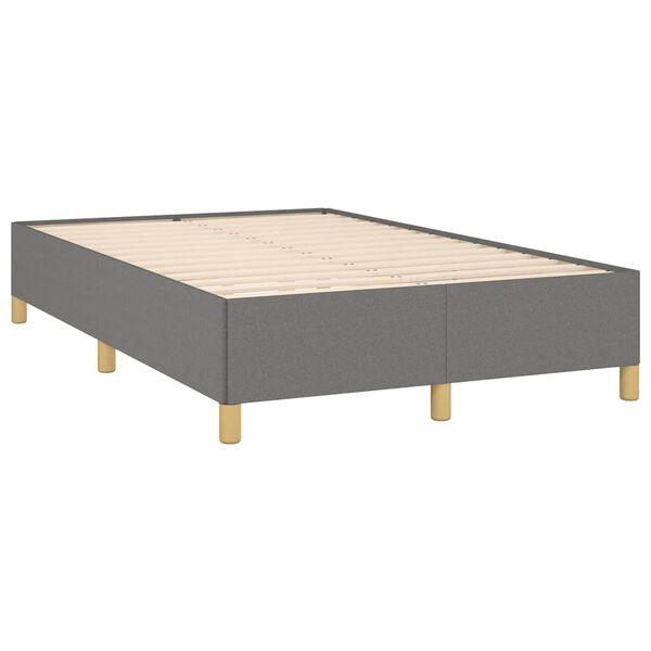 vidaXL Box spring postelja z vzmetnico črna 120x190 cm blago