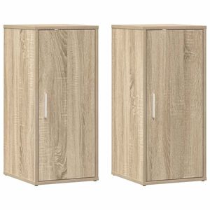 vidaXL Omarica za čevlje 2 kosa sonoma hrast 32x35x70 cm iverna plo&scaron;ča