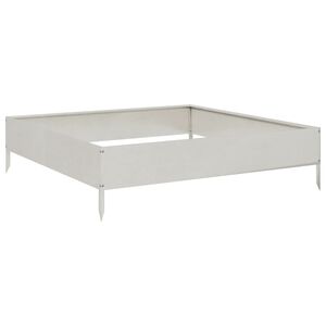 vidaXL Vrtna visoka greda 100x100x26 cm nerjaveče jeklo