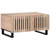 vidaXL Klubska mizica bela 80x51x40 cm trden mangov les