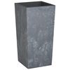 vidaXL Korito z odstranljivo notranjostjo sivo 21/49 L PP beton