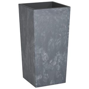vidaXL Korito z odstranljivo notranjostjo sivo 21/49 L PP beton