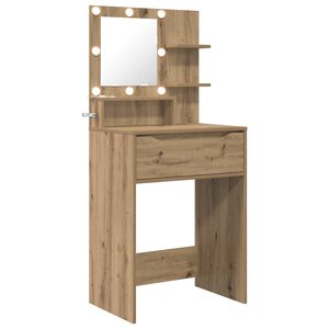 vidaXL Toaletne mize za spalnice Artisan hrast 60 x 39,5 x 135 cm
