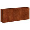 vidaXL Planter Rusty 200x40x80 cm Vremensko odporno jeklo