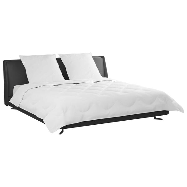 vidaXL Odeja z blazino 3 pcs Bela Mikrofibra