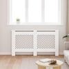 vidaXL Pokrov za radiator bel 152x19x81,5 cm MDF