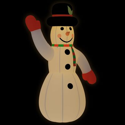 vidaXL Božični napihljiv snežak z LED diodami 455 cm