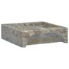 vidaXL Umivalnik siv 40x40x12 cm marmor