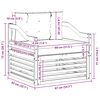 vidaXL Zunanja garnitura za sedenje Masiven les akacije Naravna
