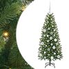 vidaXL Umestno božično drevo Zelena 120 cm PE in PVC