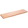 vidaXL Kopalni&scaron;ki pult svetlo rjav 100x30x(2-4) cm obdelan trden les