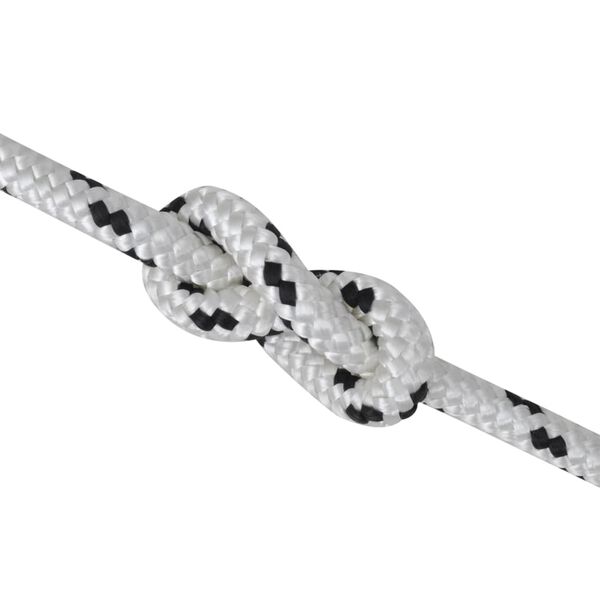 vidaXL Pletena vrv za čoln poliester 14 mm x 50 m