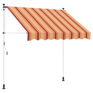 vidaXL Ročno zložljivo senčilo večbarvno 200 x 115 x 300 cm
