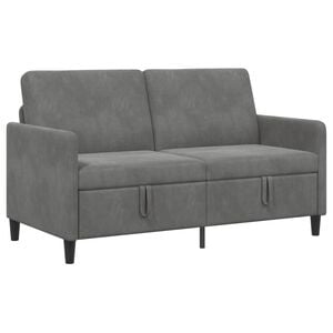 vidaXL Sofa s shrambo Temno siva 152 x 78 x 87 cm Poliester