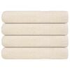 vidaXL Brisače FROGN 4 kosi kremne barve 100x200 cm 360 g/m&sup2;