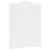 vidaXL Vrata na hod Bela 100 x 40 cm Trdna borovina