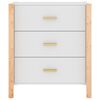 vidaXL Komoda bela 62x38x70 cm inženirski les
