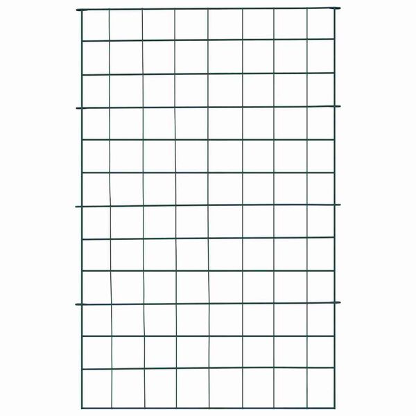 vidaXL Komplet ograje za ribnik 8 pcs Zelena 50 x 80 cm Jeklo