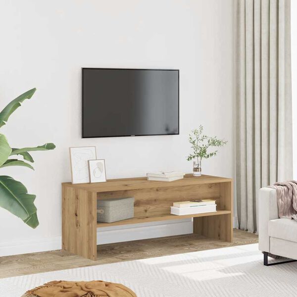 vidaXL TV omarica artisan hrast 100x40x40 cm inženirski les